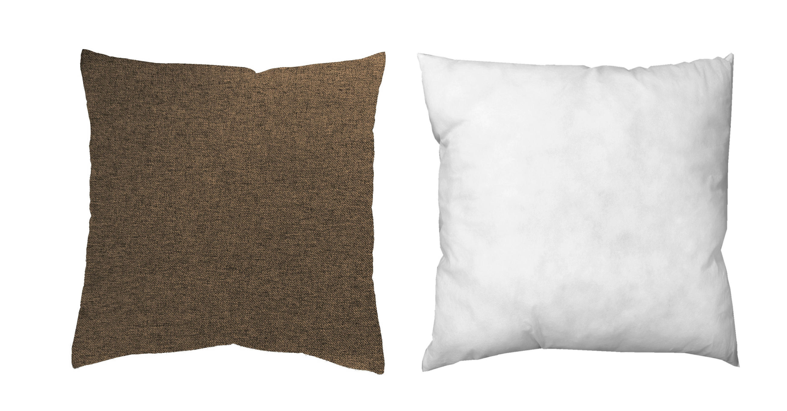 ZIERKISSEN   50/50 cm   - Braun, Basics, Textil (50/50cm)