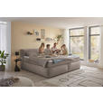 FAMILIENBOXSPRINGBETT - Taupe/Schwarz, LIFESTYLE, Kunststoff/Textil (240/200cm) - Esposa