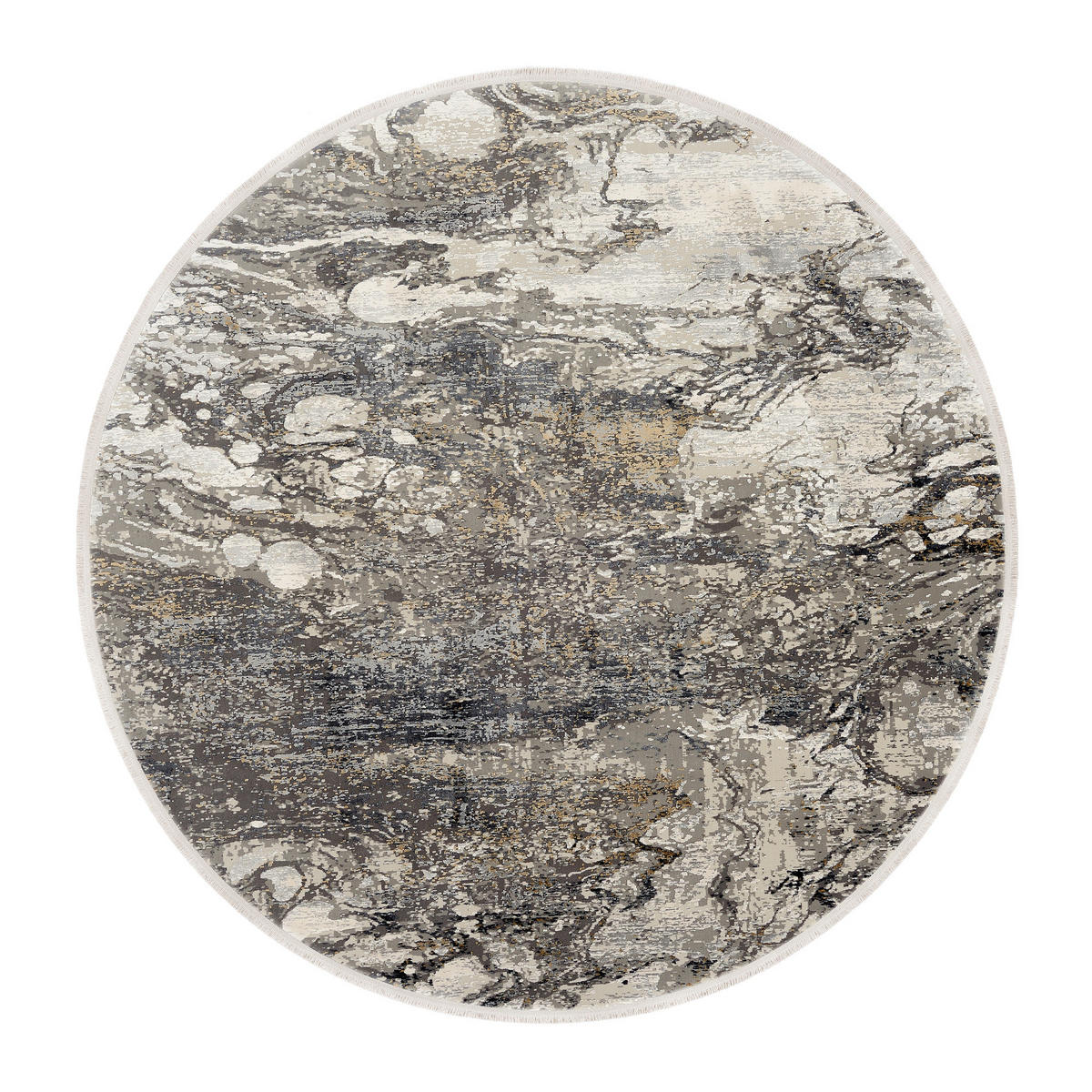 WEBTEPPICH 200 cm Lille Grau, Goldfarben  - Goldfarben/Grau, Design, Textil (200cm) - Dieter Knoll