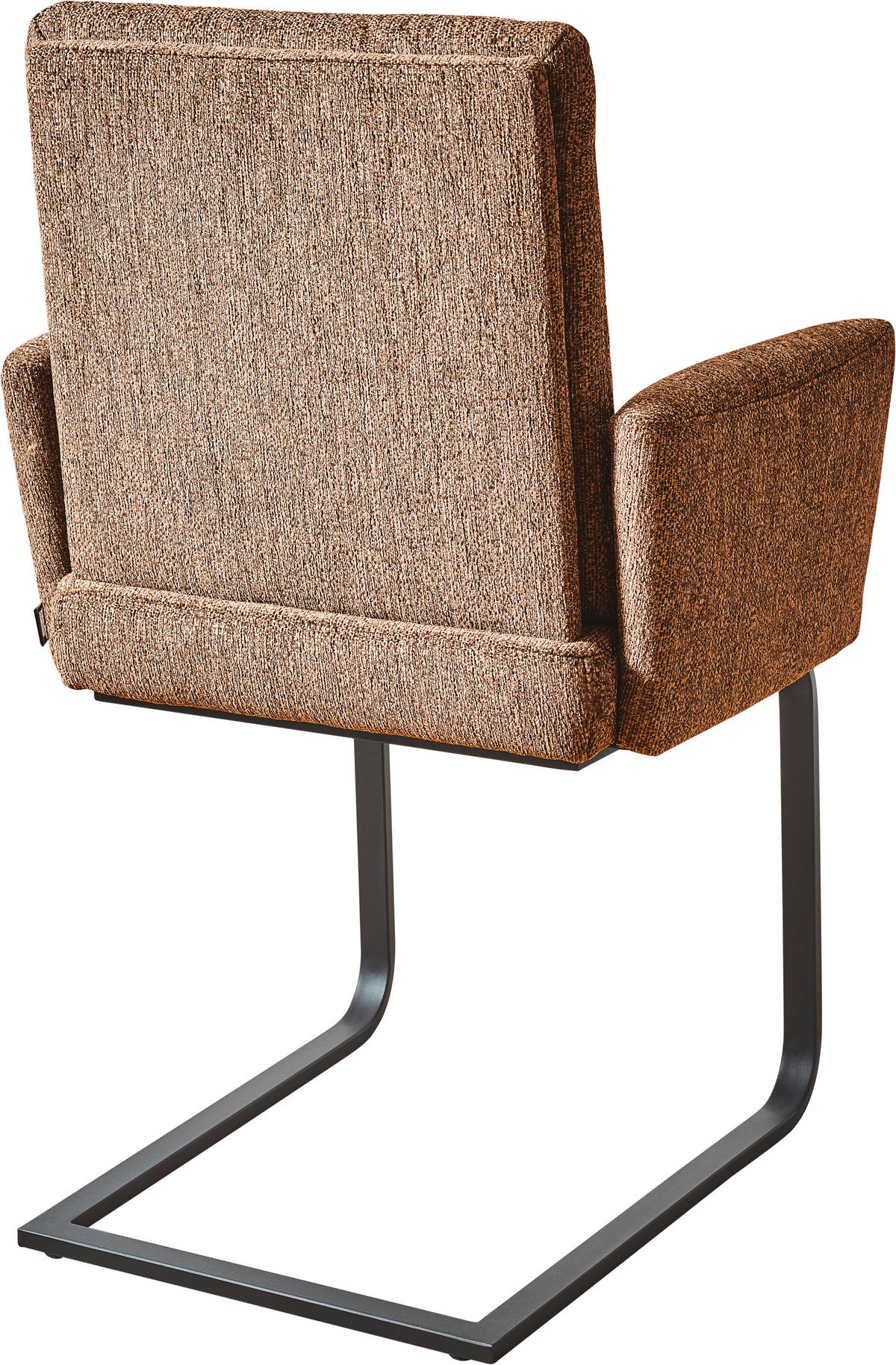 ARMLEHNSTUHL  in Stahl Flachgewebe  - Schwarz/Orange, Design, Textil/Metall (60/92/60cm) - Dieter Knoll