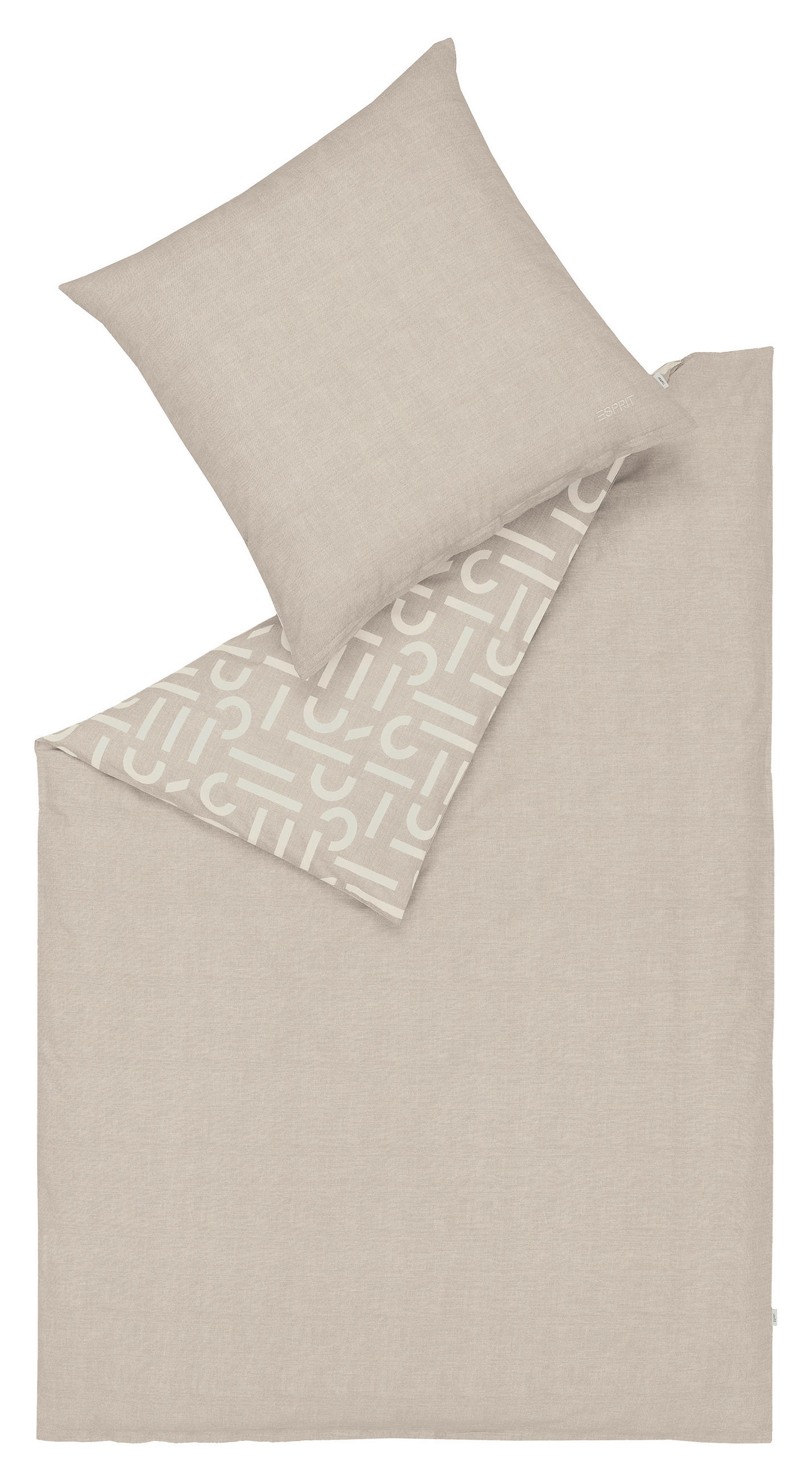 BETTWÄSCHE SCATTER BIG Renforcé 200/200 cm  - Taupe/Greige, Design, Textil (200/200cm) - Esprit