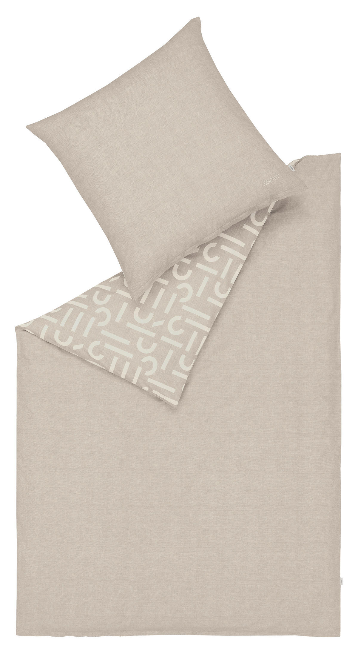 BETTWÄSCHE SCATTER BIG Renforcé 200/200 cm  - Taupe/Greige, Design, Textil (200/200cm) - Esprit
