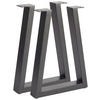 BANKGESTELL in  - Anthrazit, Design, Metall (6/45/26cm) - Waldwelt