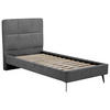 POLSTERBETT - Dunkelgrau/Naturfarben, Design, Holz/Textil (90/200cm) - Boxxx
