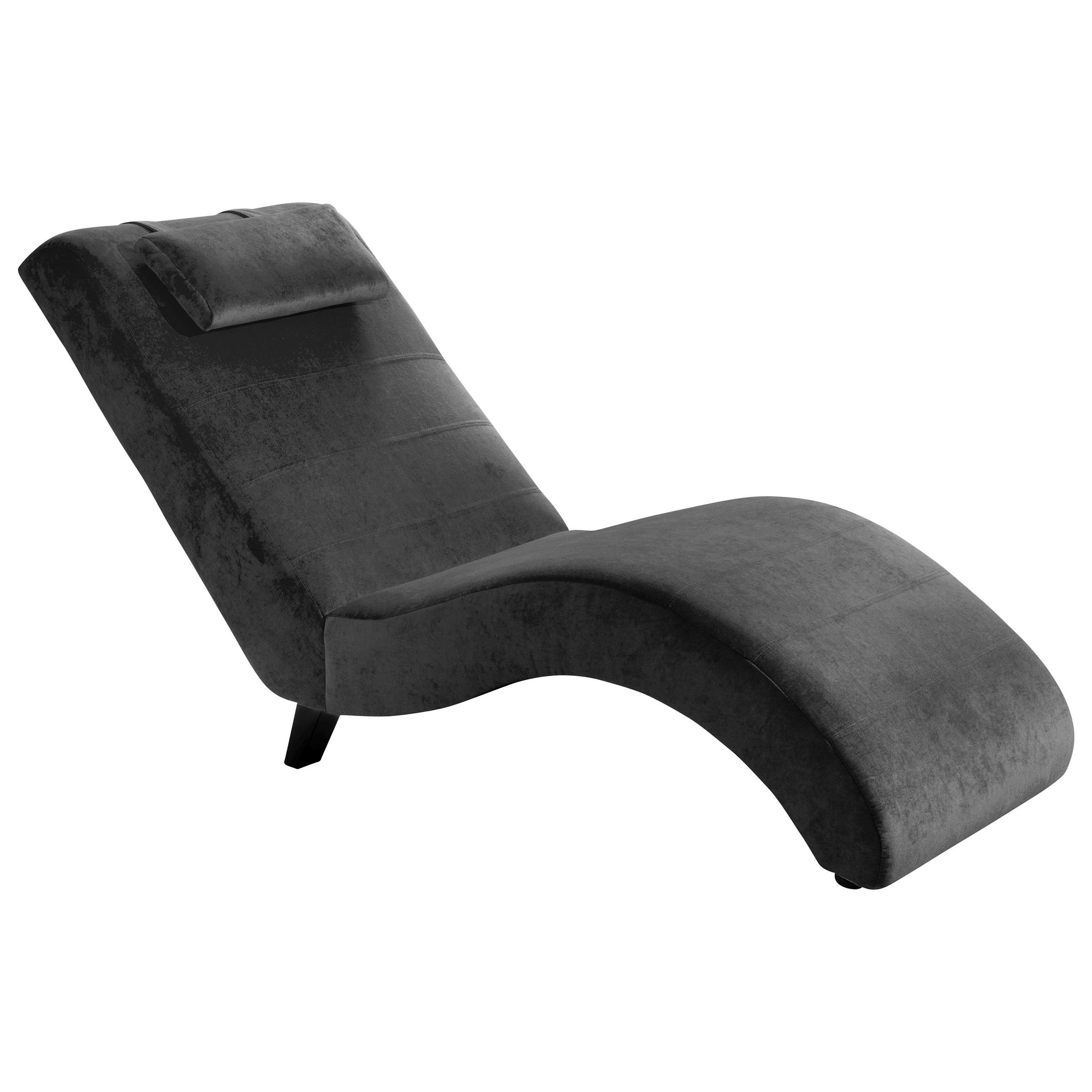 LIEGE Mikrofaser Schwarz  - Schwarz, Design, Holz/Textil (65/84/163cm) - Max Winzer