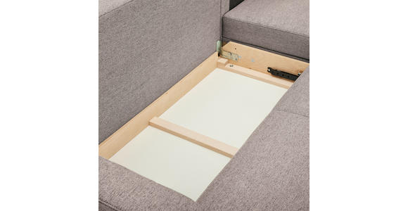 ECKSOFA in Flachgewebe Naturfarben - Eiche Wotan/Naturfarben, KONVENTIONELL, Holz/Textil (255/157cm) - Carryhome