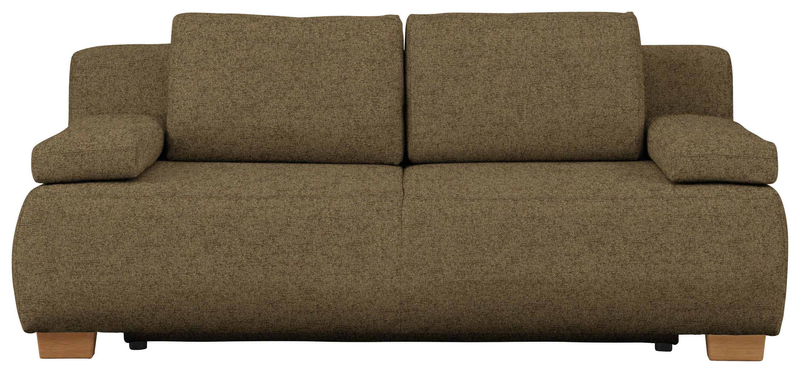 BOXSPRINGSOFA in Webstoff Hellgrün  - Naturfarben/Hellgrün, Modern, Holz/Textil (205/93/108cm) - Venda