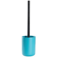WC-BÜRSTENGARNITUR in Metall  Kunststoff   - Petrol/Schwarz, Basics, Kunststoff/Metall (9,4/36,8/9,4cm) - Sadena