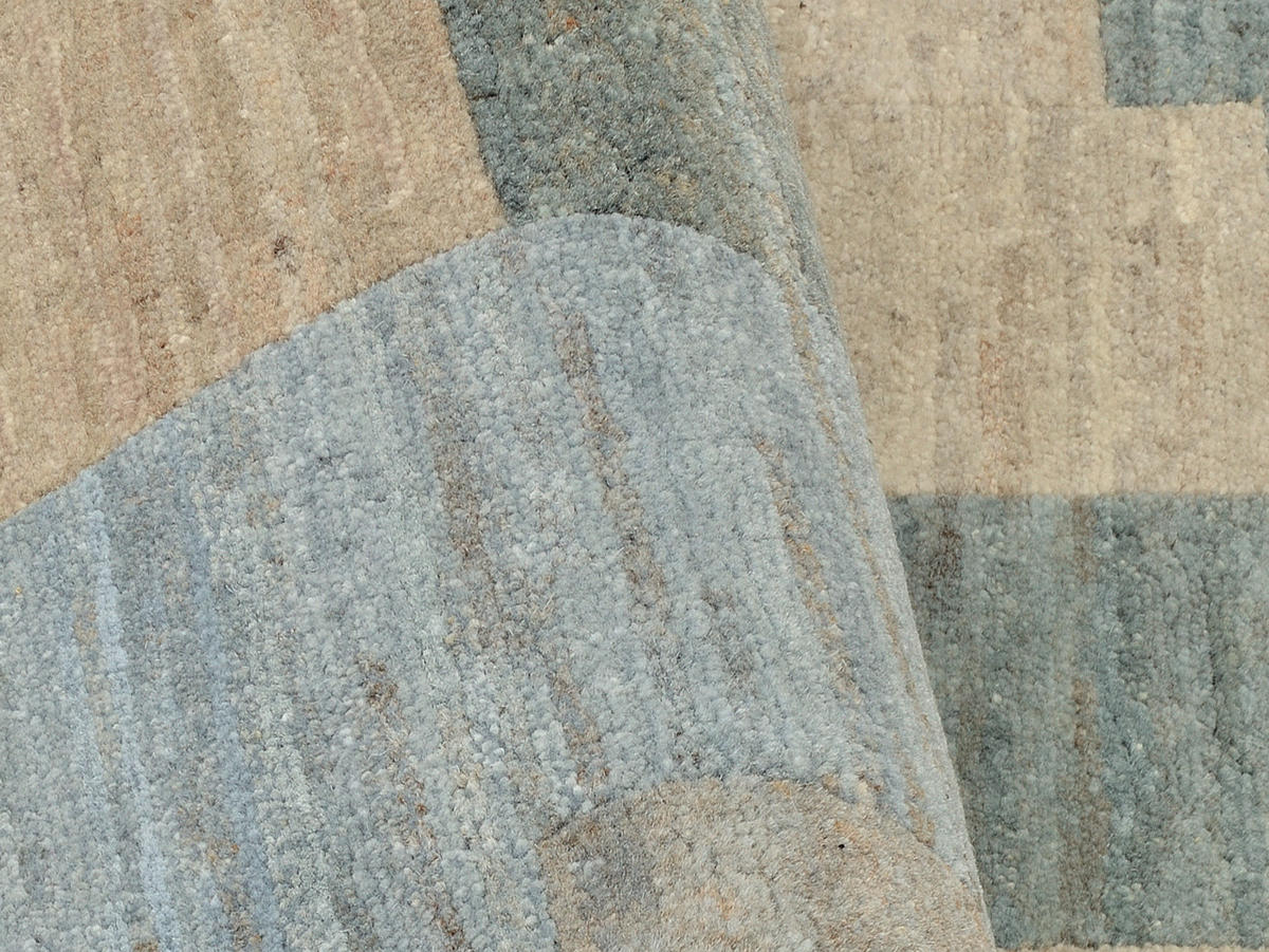 WOLLTEPPICH 140/200 cm Grau, Silberfarben  - Silberfarben/Grau, Design, Textil (140/200cm) - Cazaris
