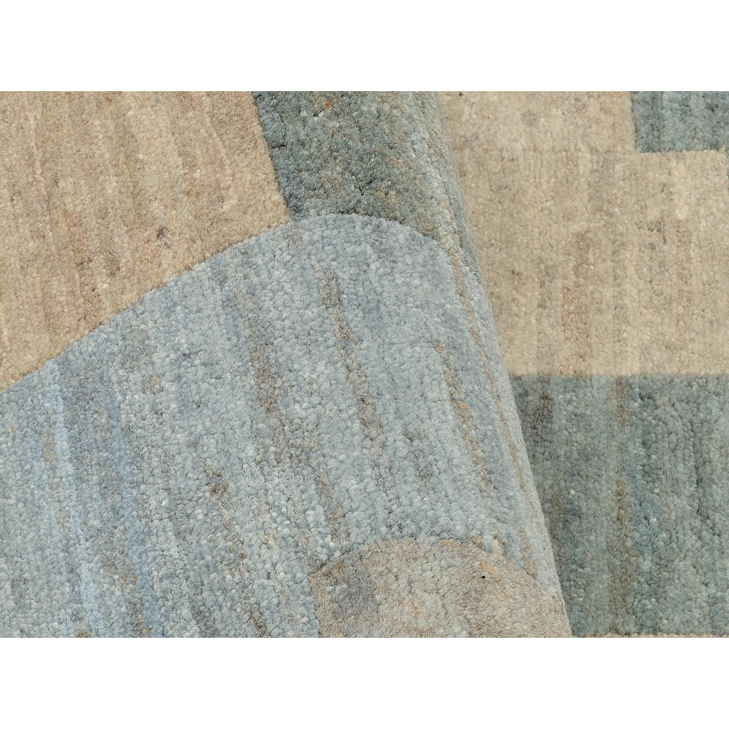 Thumbnail - Cazaris Wollteppich, Grau, Silber, Textil, Karo, rechteckig, 90x160 cm, für Fußbodenheizung geeignet, Teppiche & Böden, ...