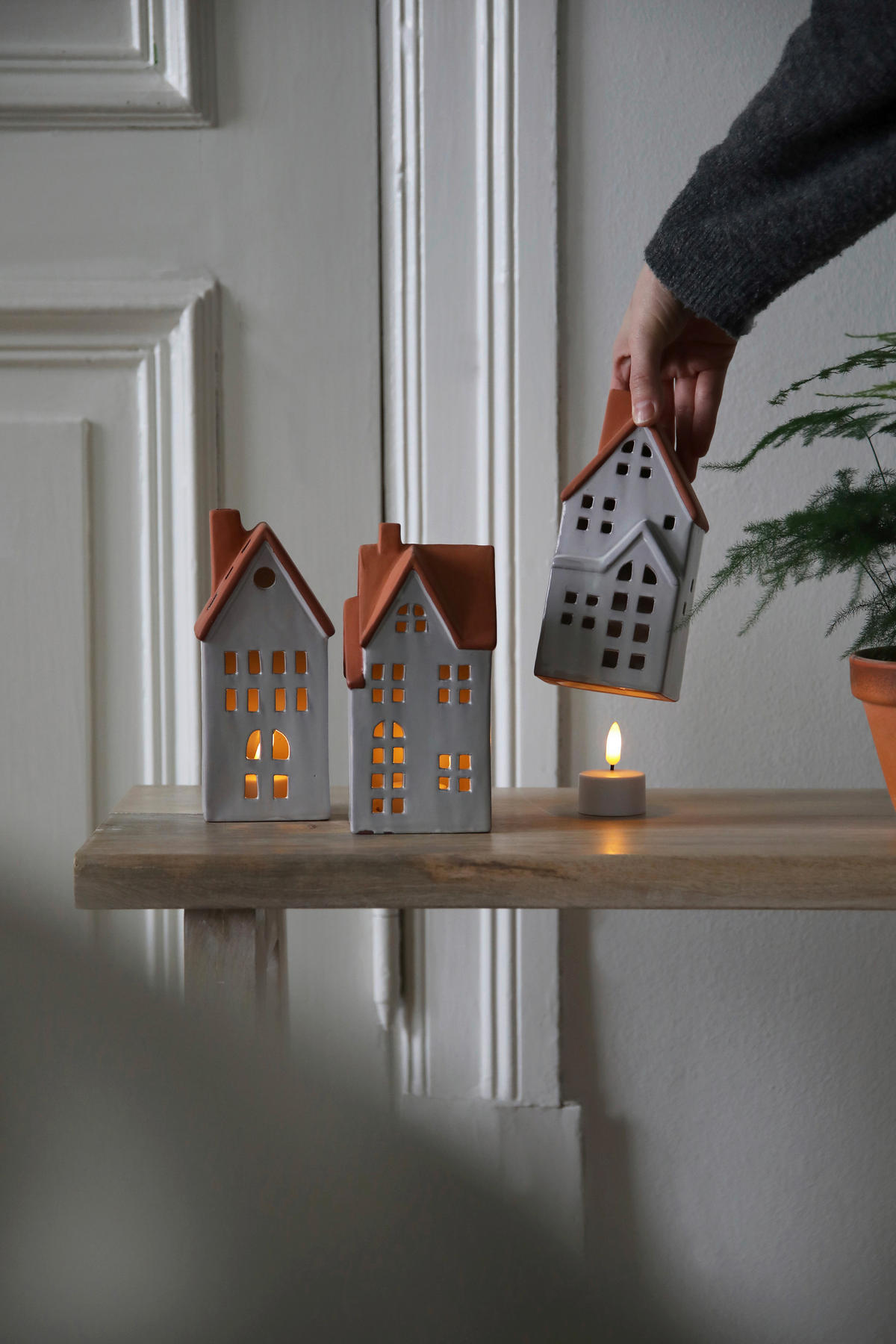 LED-DEKOLEUCHTE  - Weiß, Basics, Keramik (18/26,7/9cm) - Markslöjd