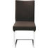 SCHWINGSTUHL Echtleder Braun, Chromfarben - Chromfarben/Braun, Design, Leder/Metall (47/95/59cm) - Novel
