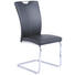 SCHWINGSTUHL-SET Lederlook Chromfarben, Grau - Chromfarben/Beige, Design, Textil/Metall (41/95/58cm) - Xora