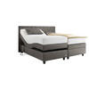 BOXSPRINGBETT 160/200 cm  in Dunkelgrau  - Dunkelgrau/Schwarz, Design, Kunststoff/Textil (160/200cm) - RUF Betten