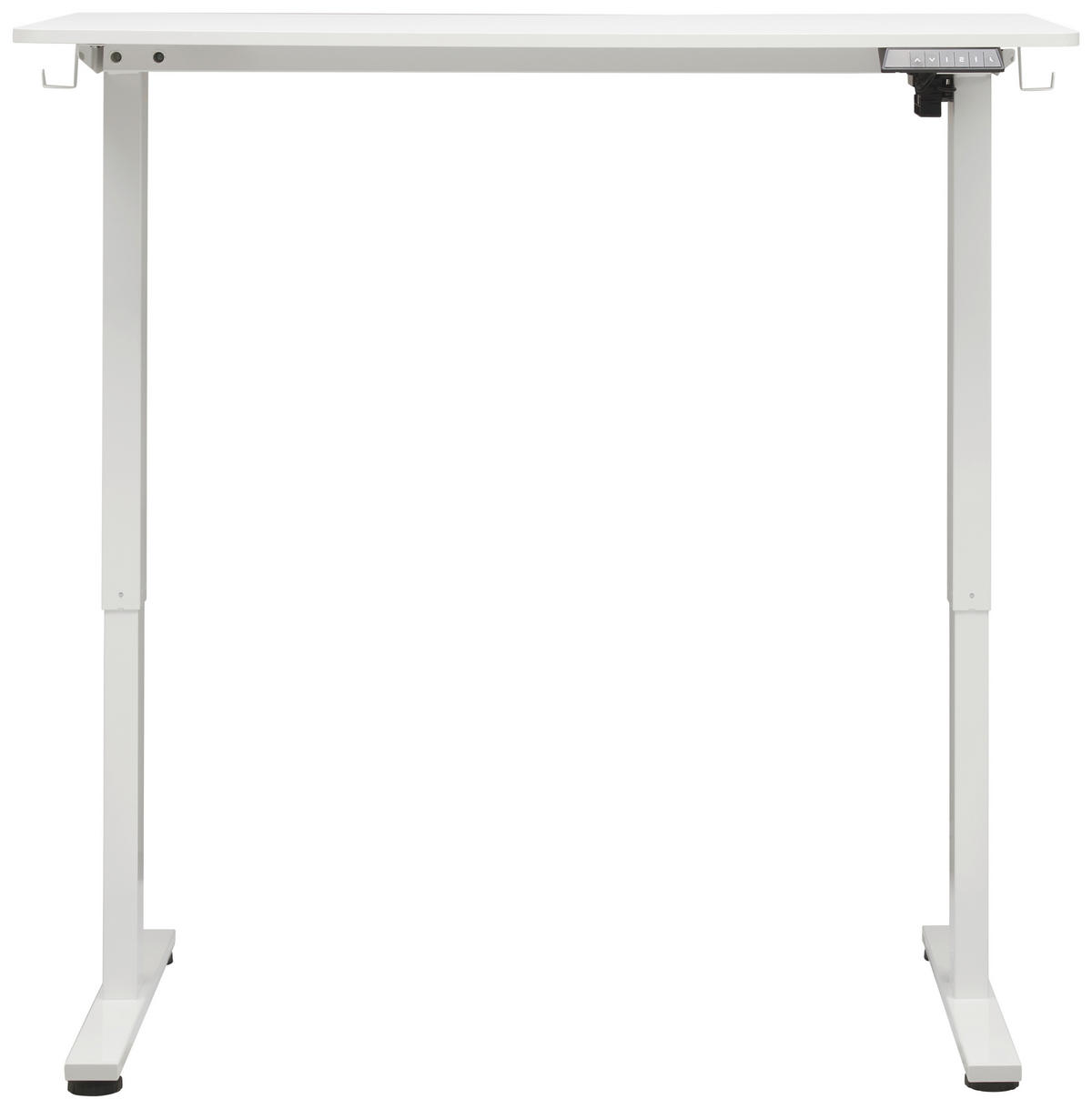 SCHREIBTISCH höhenverstellbar  - Weiß, MODERN, Holzwerkstoff/Metall (120/60/73,5-118cm) - Livetastic