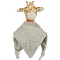 SCHMUSETUCH Giraffe Kaya  - Salbeigrün, Basics, Textil (26/5/7cm) - Sterntaler