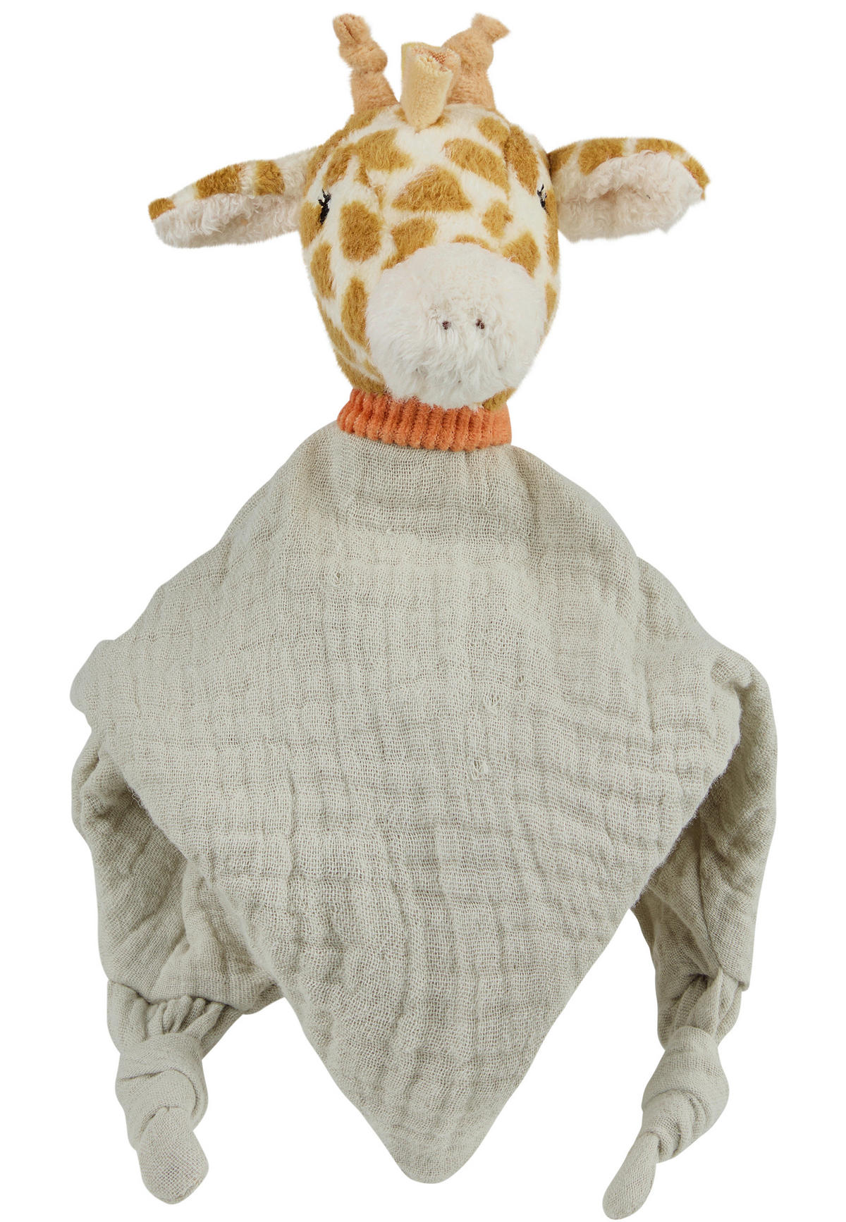 SCHMUSETUCH Giraffe Kaya  - Salbeigrün, Basics, Textil (26/5/7cm) - Sterntaler