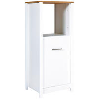 GERÄTEUMBAUSCHRANK 70/167/60 cm  in Weiß, Eiche Artisan  - Silberfarben/Weiß, MODERN, Holzwerkstoff/Metall (70/167/60cm) - home24