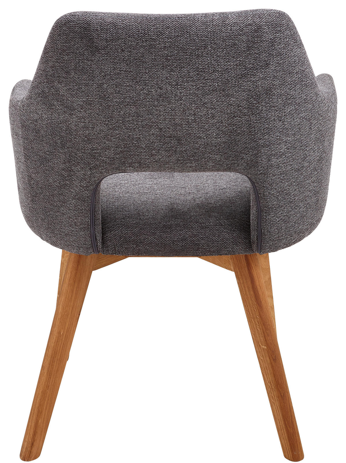 ARMLEHNSTUHL  in Webstoff  - Eichefarben/Anthrazit, Design, Holz/Textil (57/84/57cm) - Voleo