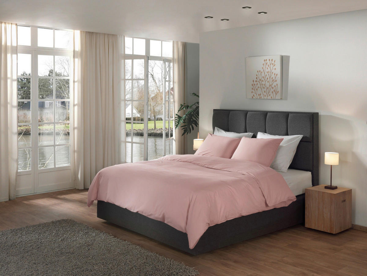 BETTWÄSCHE 2-teilig Suite-Nairobi Renforcé 135/200 cm  - Rosa, Basics, Textil (135/200cm)