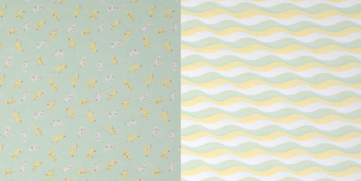 BABYBETTWÄSCHE Webstoff 100/135 cm  - Gelb/Grün, Basics, Textil (100/135cm) - Patinio