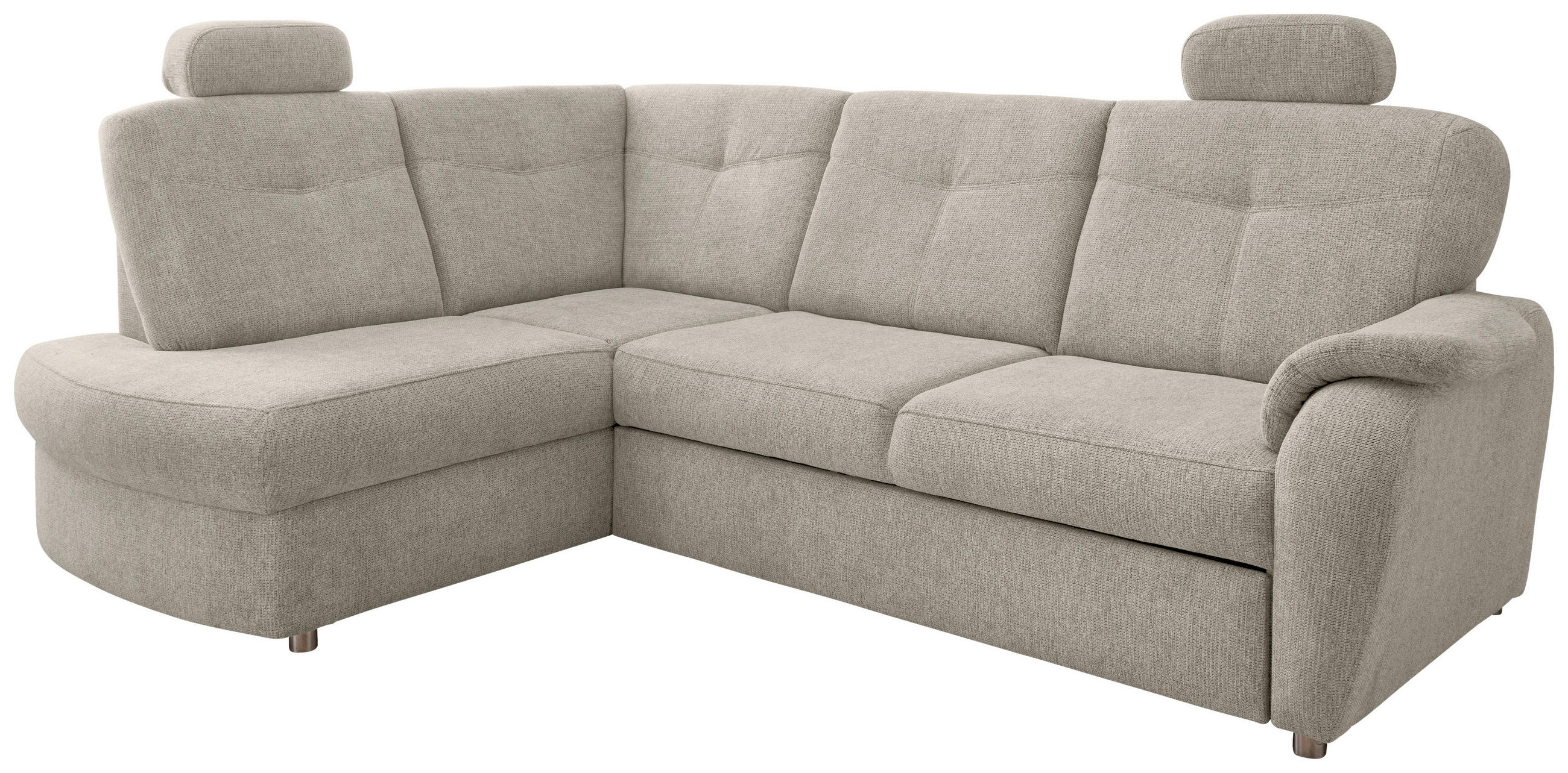 Thumbnail - Livetastic Eckschlafsofa, Beige, Textil, 4,5-Sitzer, 264x180 cm, Liegefunktion, seitenverkehrt erhältlich, Schlafen auf ...