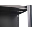 VITRINE in Schwarz  - Schwarz, Design, Glas/Metall (50/180/35cm) - Xora
