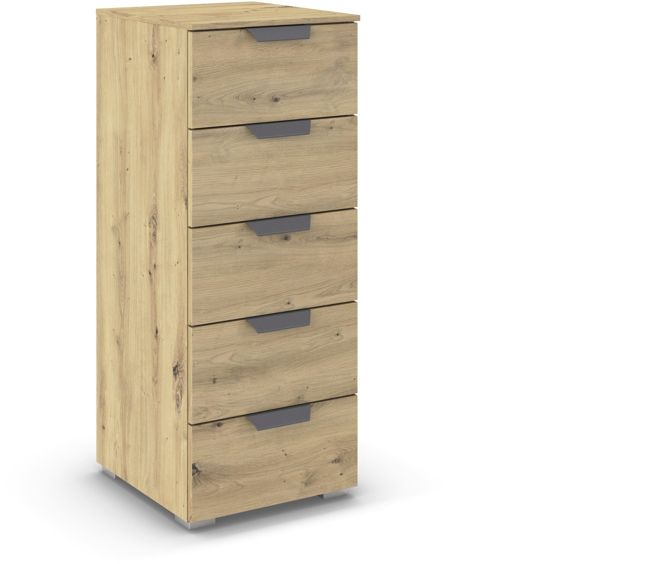 KOMMODE  in 40/100/35 cm  - Dunkelgrau/Eiche Artisan, Design, Holzwerkstoff/Metall (40/100/35cm) - Carryhome