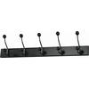 HAKENLEISTE  in Schwarz  - Schwarz, Basics, Keramik/Holzwerkstoff (65/13/7cm) - Xora
