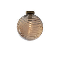 DECKENLEUCHTE Nereide 30/32 cm   - Champagner, KONVENTIONELL, Glas (30/32cm)