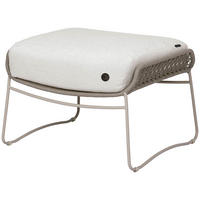 LOUNGEHOCKER  - Creme/Naturfarben, Basics, Textil/Metall (66,5/43/56,5cm) - Joop!