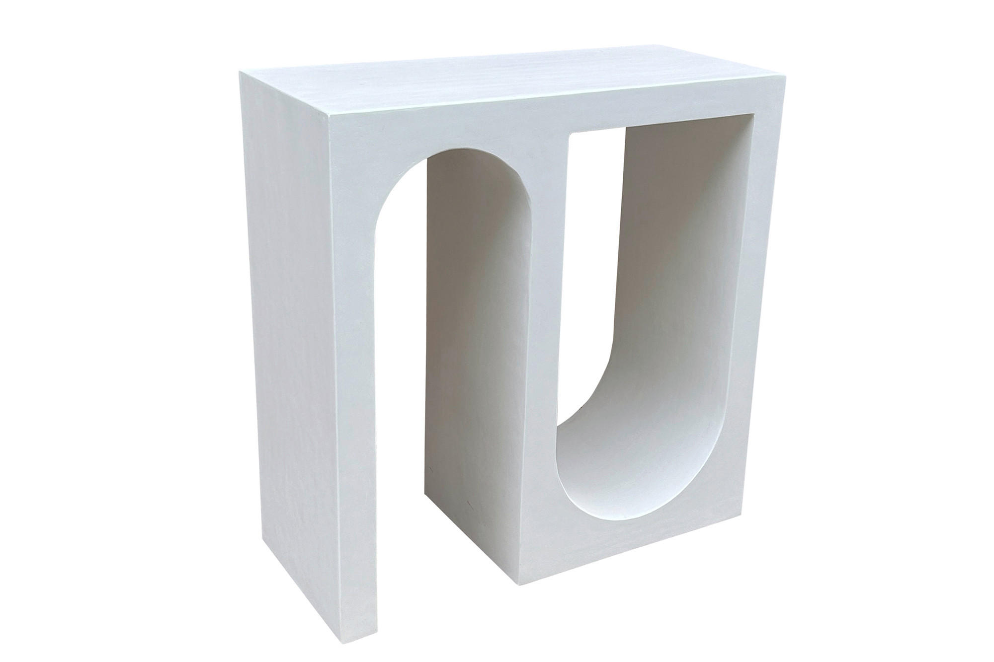 KONSOLENTISCH Weiß  - Weiß, Design, Holzwerkstoff/Stein (78/80/33cm) - MID.YOU