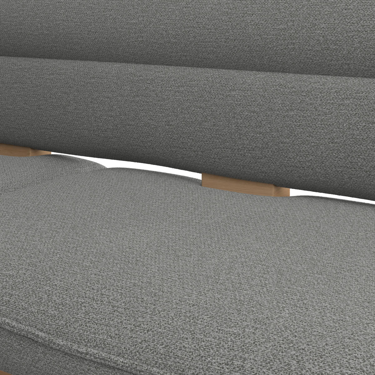 ECKBANK 170/212 cm Webstoff Grau Eiche Sperrholz   - Eichefarben/Grau, KONVENTIONELL, Holz/Textil (170/212cm) - Livetastic