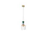HÄNGELEUCHTE Luce Ambiente e Design 15,7/235,5 cm   - Goldfarben/Multicolor, LIFESTYLE, Glas/Metall (15,7/235,5cm)