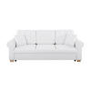 SCHLAFSOFA Chenille Creme  - Buchefarben/Creme, Design, Holz/Textil (240/94/98cm) - MID.YOU