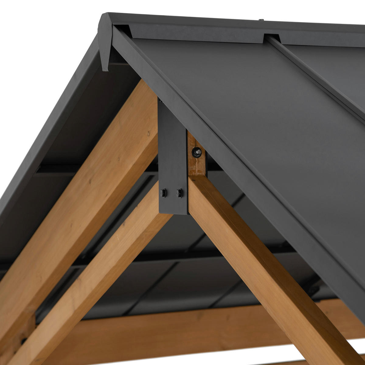 CARPORT  - Anthrazit, Basics, Holz/Metall (336cm) - Modante