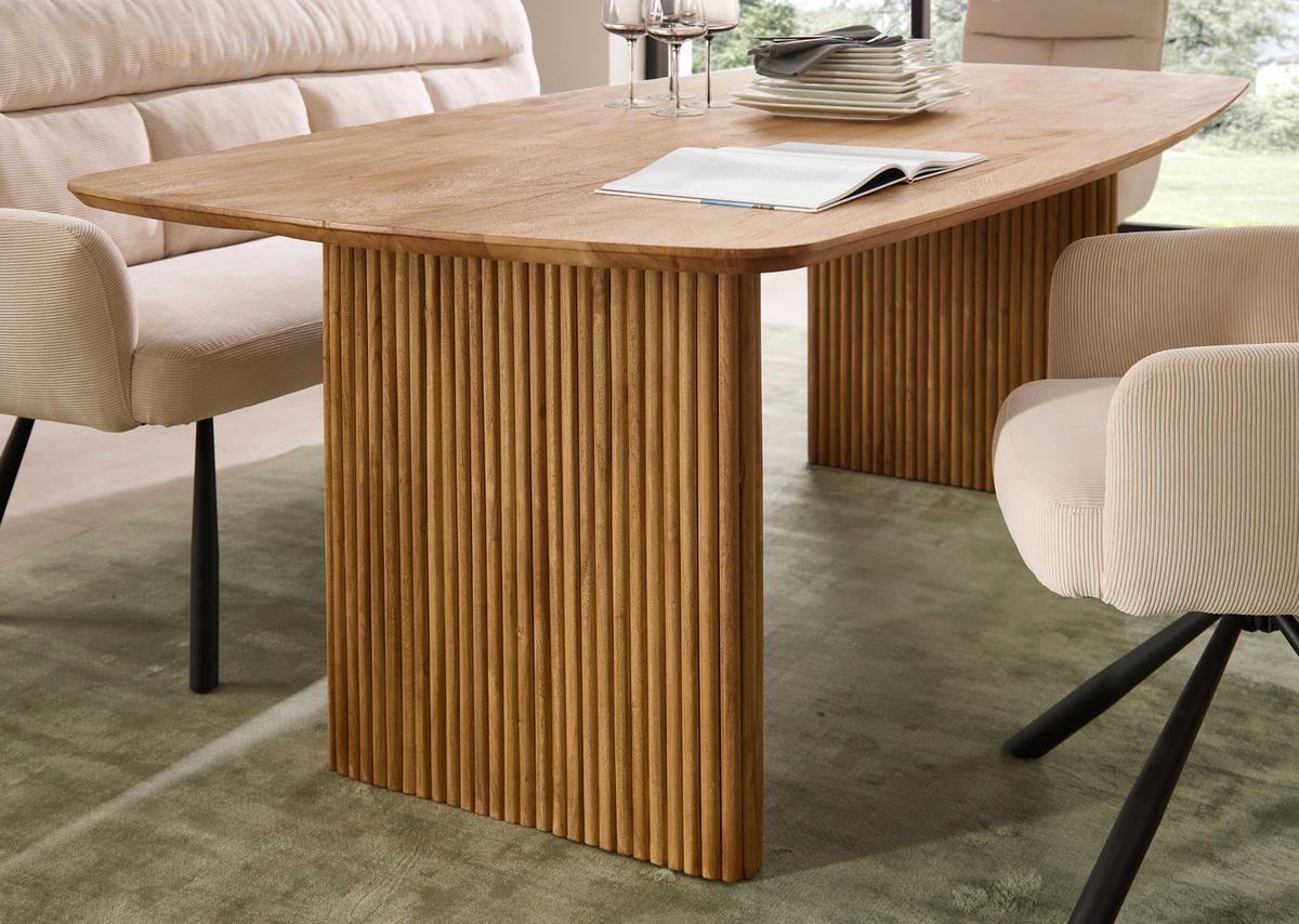 ESSTISCH in Holz 220/110/77 cm  - Akaziefarben, MODERN, Holz (220/110/77cm) - Livetastic