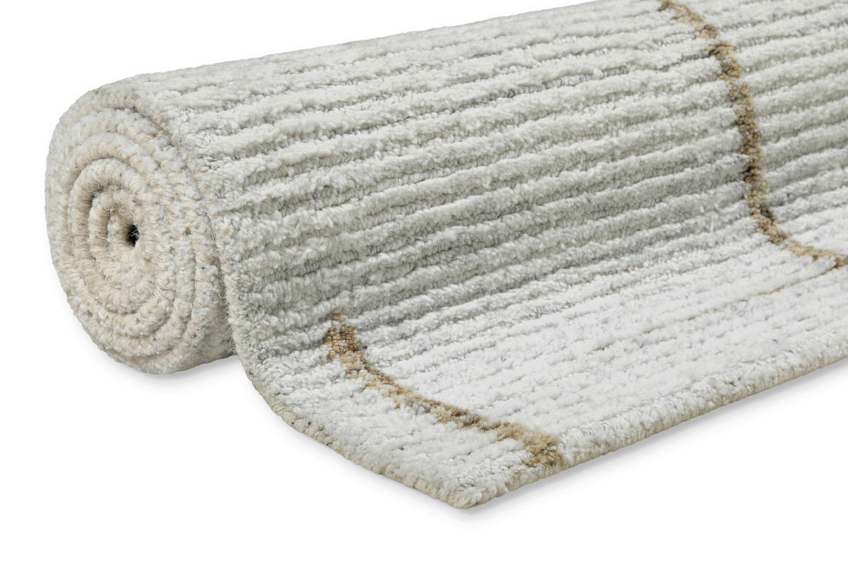 WEBTEPPICH 160/230 cm Hamptons Twentytwo Creme, Hellgrau, Sandfarben  - Sandfarben/Creme, Design, Textil (160/230cm) - WECON HOME