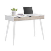 SCHREIBTISCH 110/50/77,1 cm  in Weiß, Eichefarben  - Eichefarben/Weiß, Design, Holzwerkstoff/Metall (110/50/77,1cm) - Carryhome