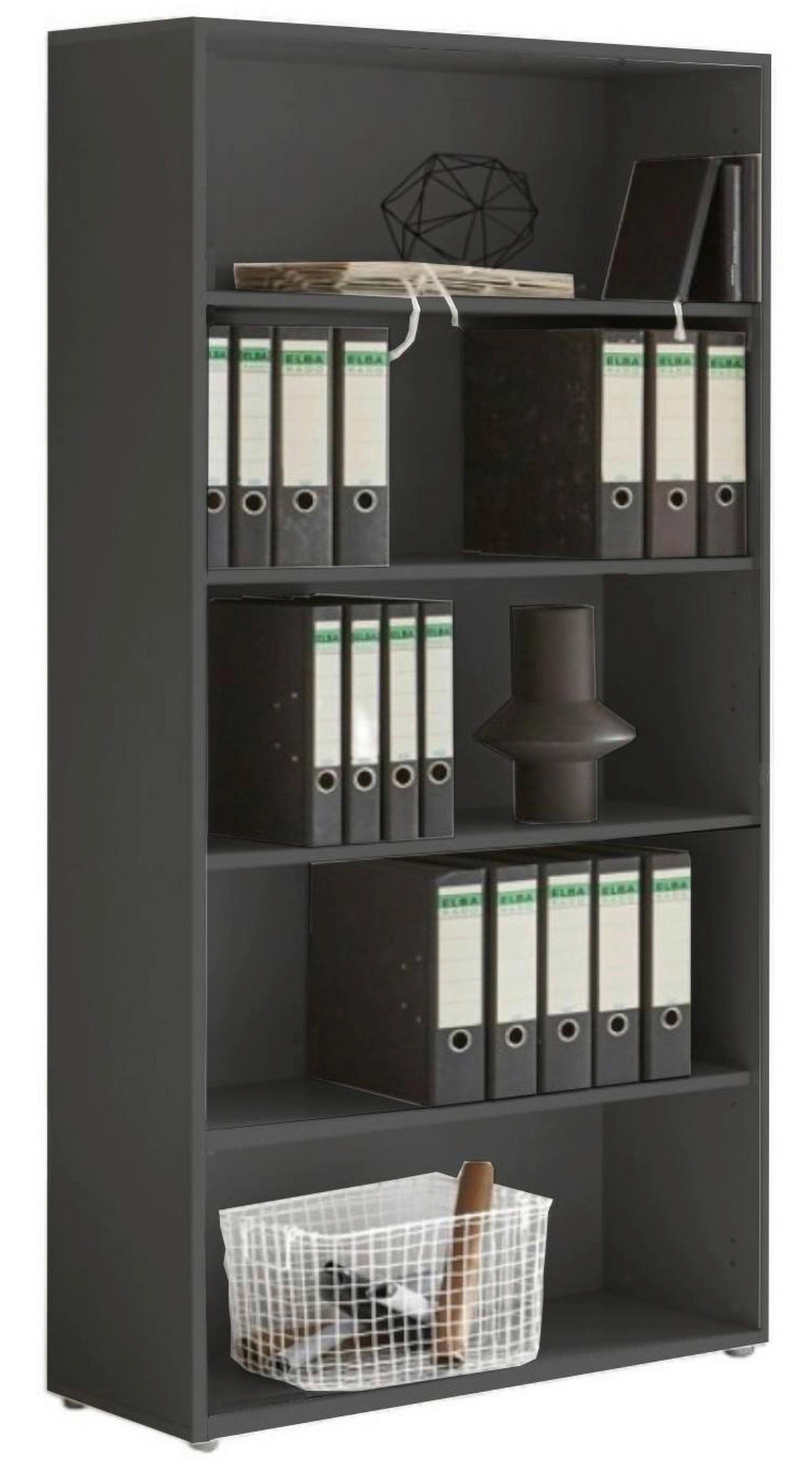AKTENSCHRANK Anthrazit, Eiche Artisan  - Anthrazit/Eiche Artisan, MODERN, Holzwerkstoff (168,8/185,6/33cm) - MID.YOU