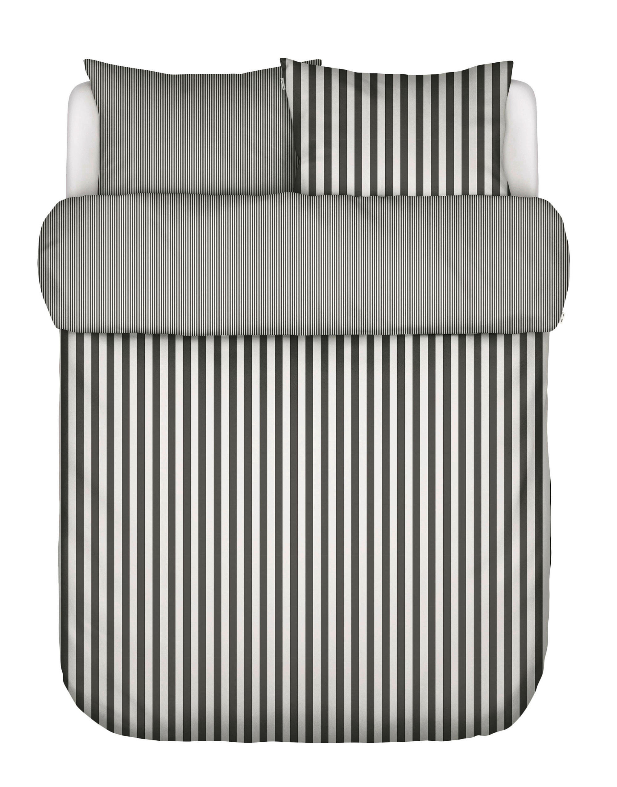 POSTELJNINA CLASSIC STRIPE 200/200 cm siva  - siva, Konvencionalno, tekstil (200/200cm) - Marc O'Polo