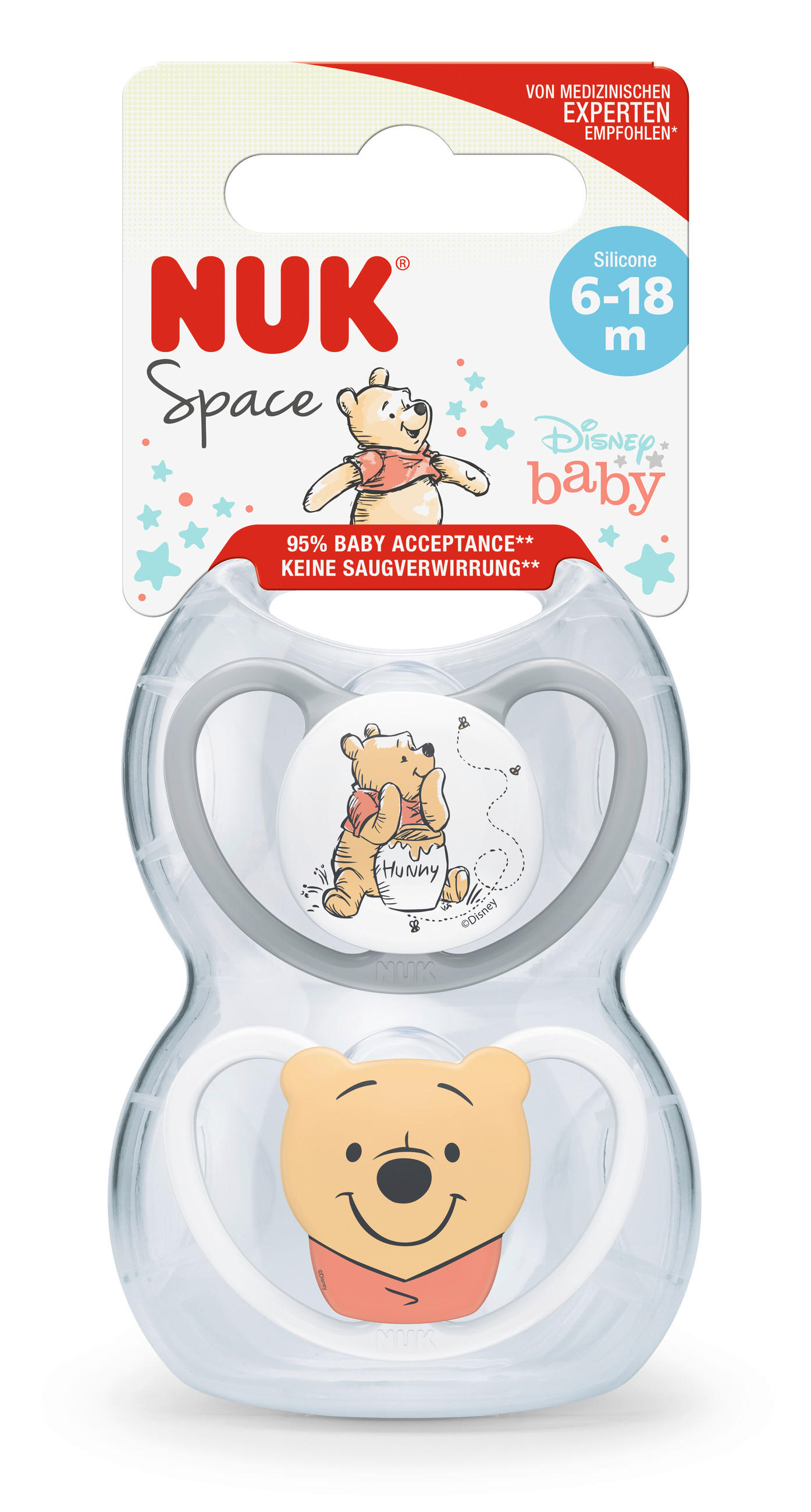 SCHNULLER 6 Monat(e)  - Basics, Kunststoff (5,3/6/13,5cm) - NUK