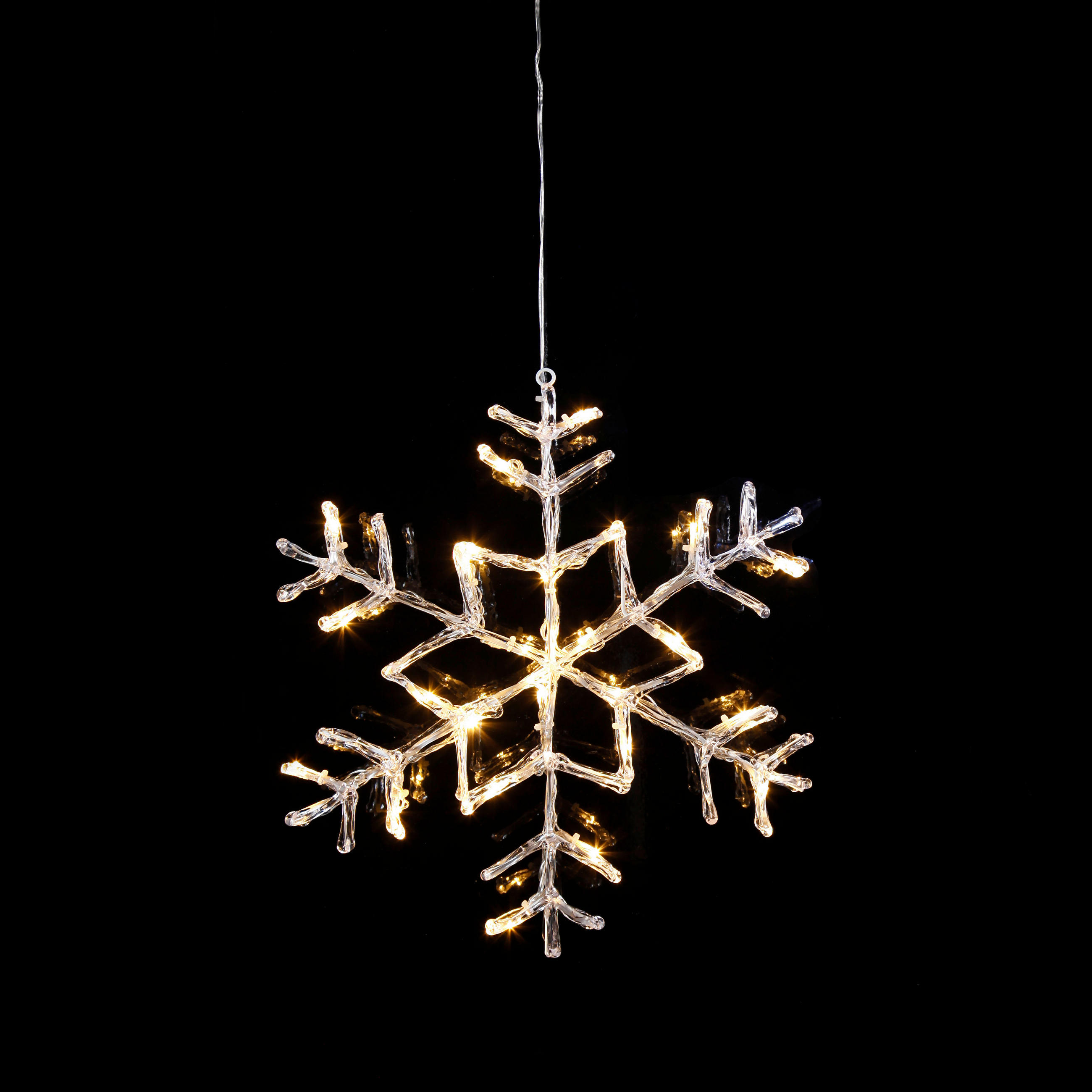 Thumbnail - Eglo Led-Dekoleuchte, Weiß, Metall, Kunststoff, 2.8x40x40 cm, Dekoration, Weihnachtsdekoration, Weihnachtsbeleuchtung, W...