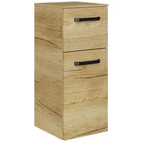 UNTERSCHRANK 30/73/33 cm   - Eichefarben/Schwarz, KONVENTIONELL, Glas/Holzwerkstoff (30/73/33cm) - Sadena