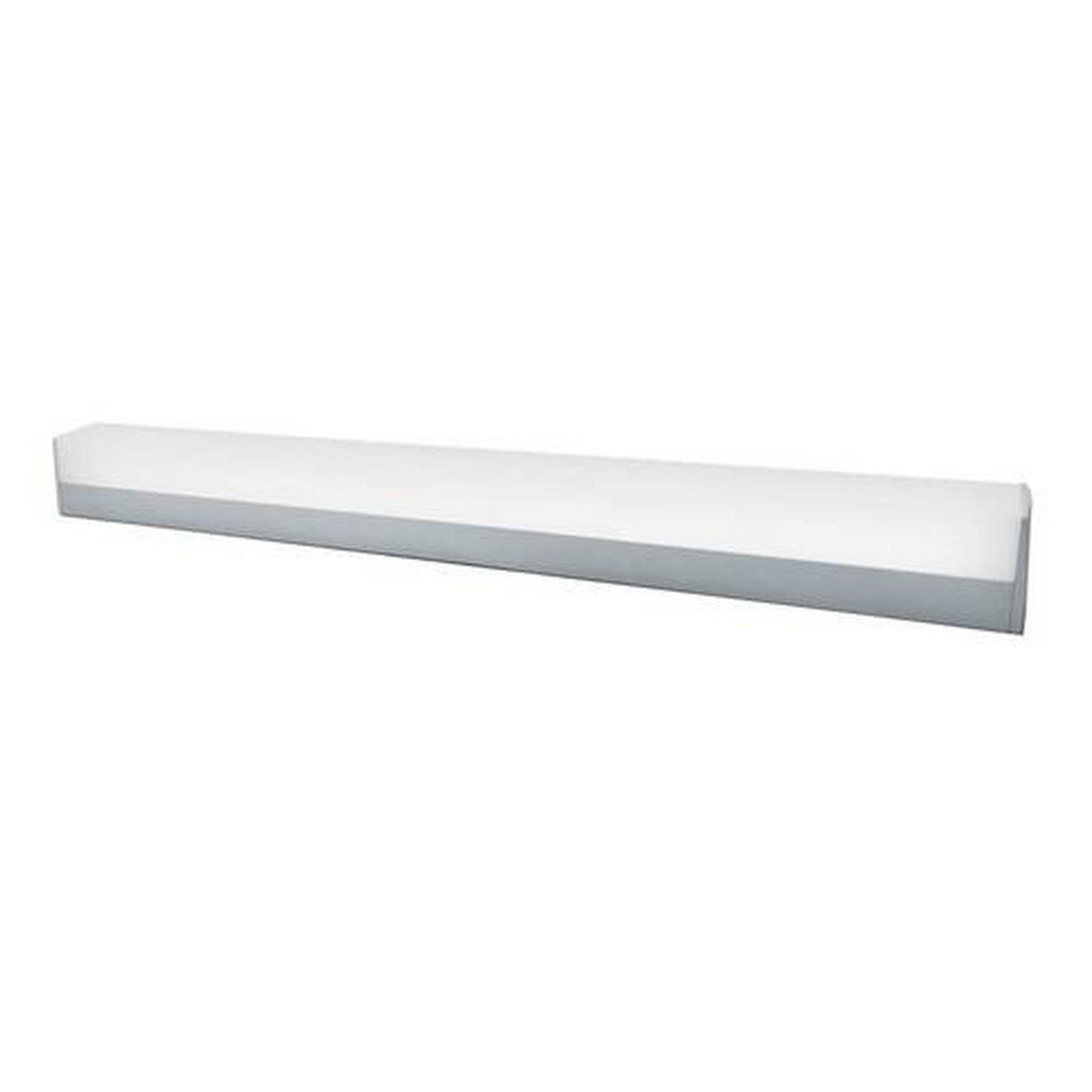 NÁSTĚNNÉ KOUPELNOVÉ SVÍTIDLO, 54/3,8/5,5 cm  - barvy stříbra, Basics, kov/plast (54/3,8/5,5cm)