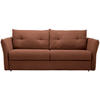 SCHLAFSOFA Webstoff Rostfarben  - Rostfarben/Schwarz, KONVENTIONELL, Kunststoff/Textil (220/89/104cm) - Carryhome