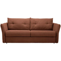 SCHLAFSOFA Webstoff Rostfarben  - Rostfarben/Schwarz, KONVENTIONELL, Kunststoff/Textil (220/89/104cm) - Carryhome