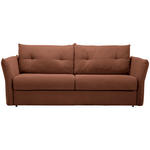 SCHLAFSOFA Webstoff Rostfarben  - Rostfarben/Schwarz, KONVENTIONELL, Kunststoff/Textil (220/89/104cm) - Carryhome