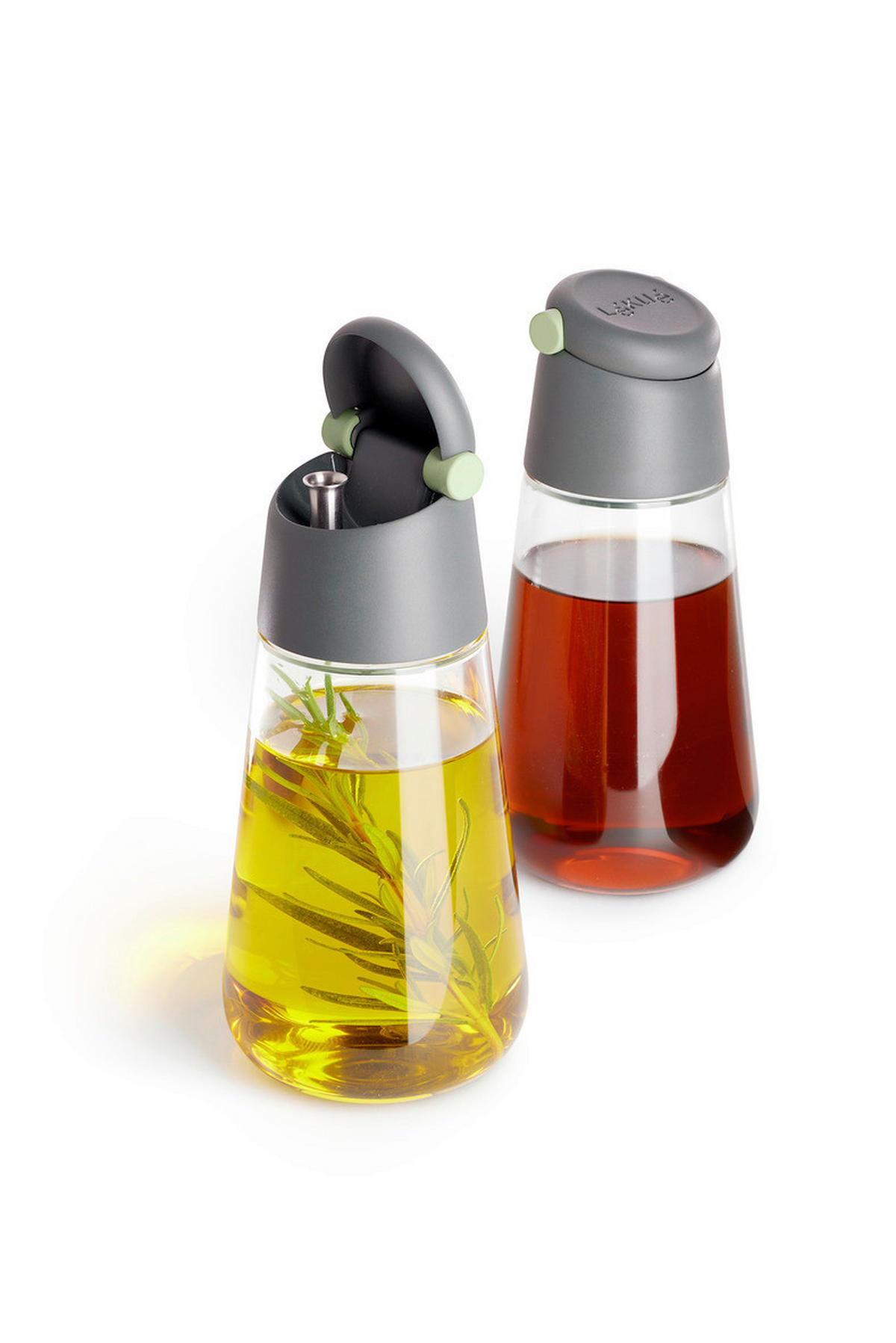 STEKLENICA ZA KIS/OLJE   8/17,5/8 cm           - siva, Basics, steklo (8/17,5/8cm) - LEKUE