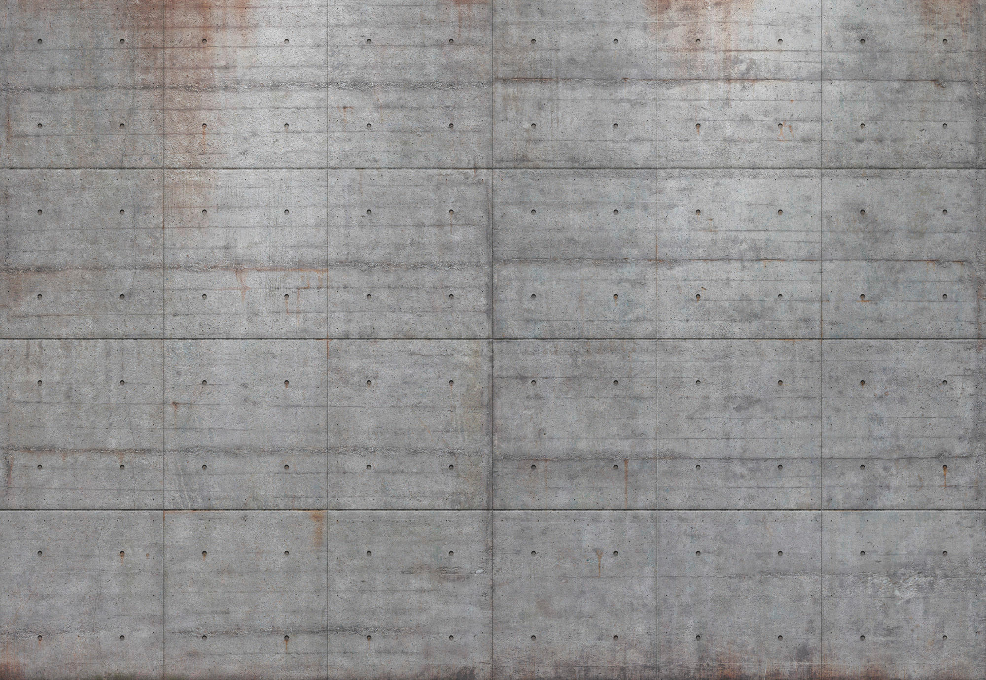 FOTOTAPETE Concrete Blocks  - Grau, Basics, Papier (368/254cm) - Komar